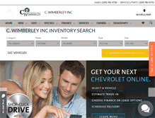 Tablet Screenshot of cwimberleygm.com